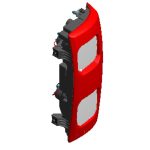 چراغ عقب JAC T8 در حال روشن بودن