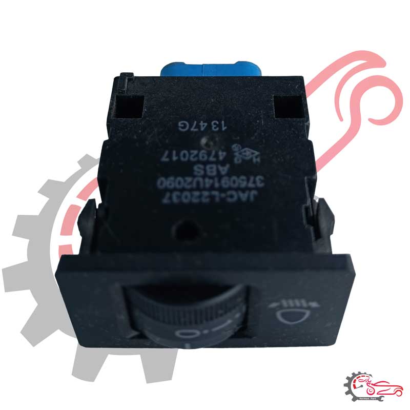 محل نصب کلید تنظیم نور روی داشبورد جک S5